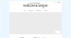 Desktop Screenshot of nyblom-sarvik.se